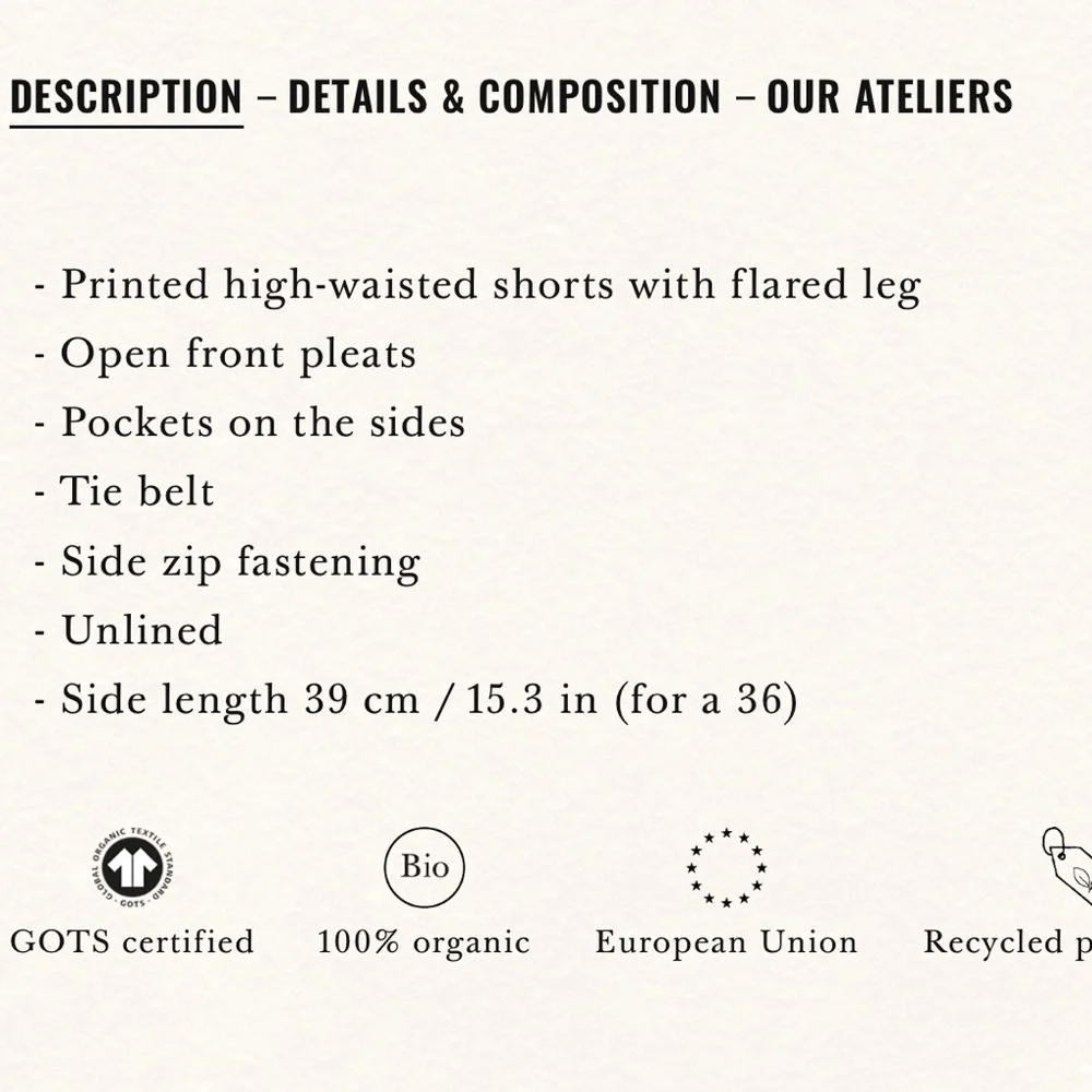 Sezane Tyson Shorts - Picture 4 of 9